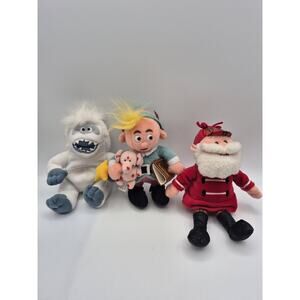 Rudolph Island of Misfit Toys Hermie , Santa, Bumble Plush Stuffins 1999